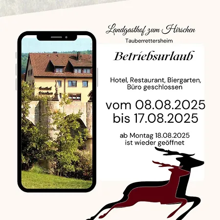 Vendégház Landgasthof Zum Hirschen Tauberrettersheim